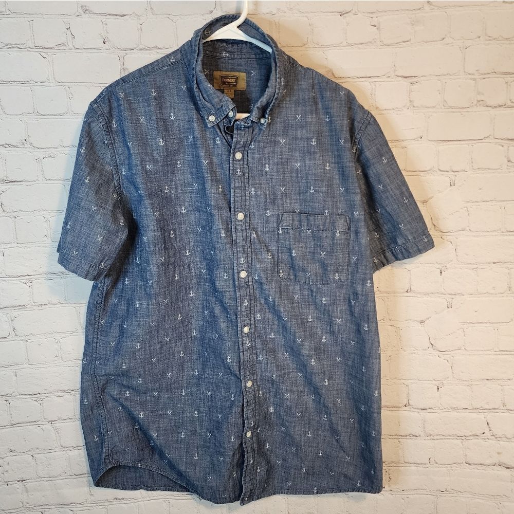 Men's The Foundry Supply Co button-down shirt, size XLT